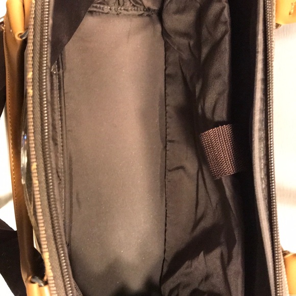 NWT Chaps travel tote Brown/tan - Picture 4 of 6